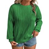 Camiseta Feminina Eytino Plus Size De Manga Comprida, Gola Redonda, 4x