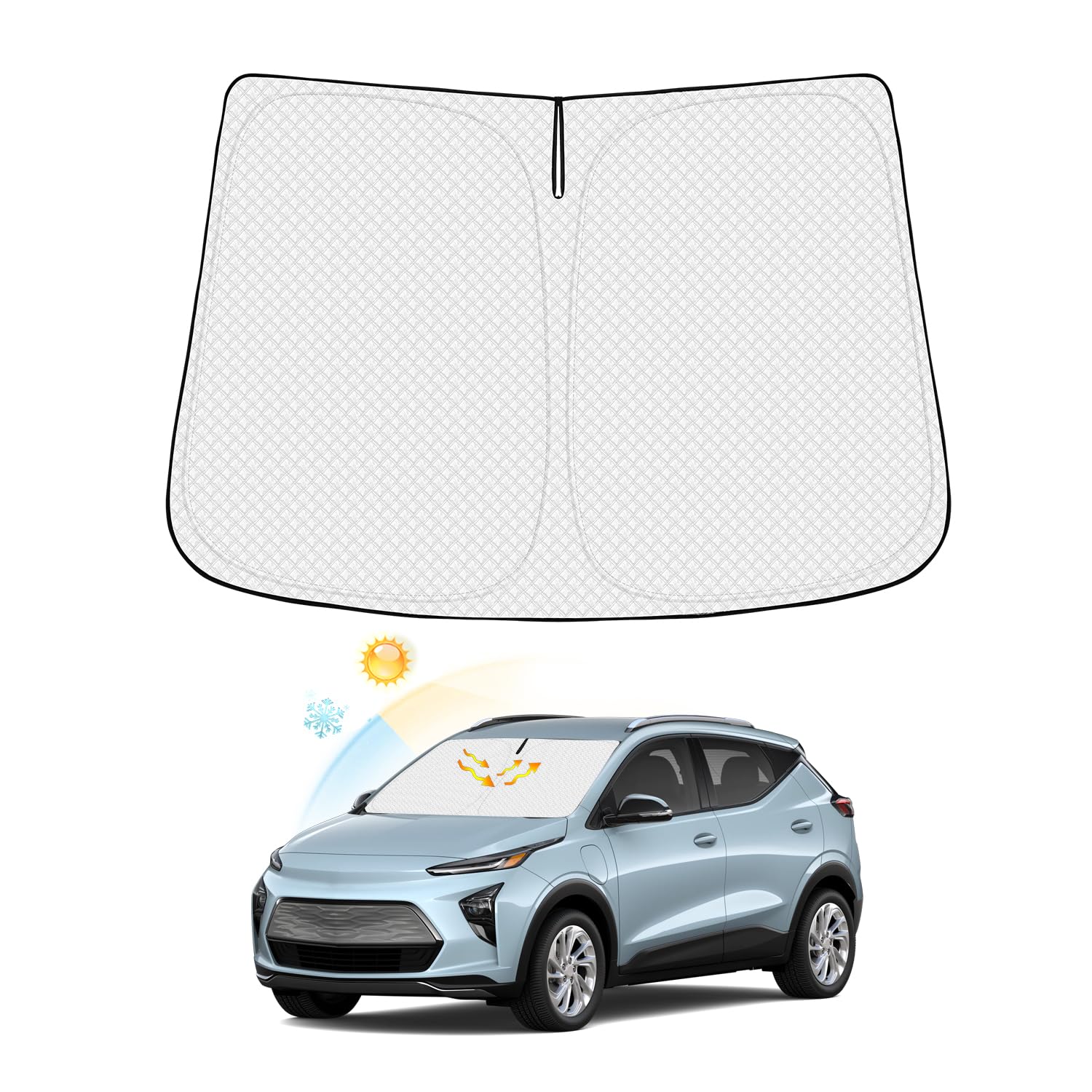 Vela De Proteção Solar Para Pára-brisa Para Chevrolet Bolt Euv 2022-2025
