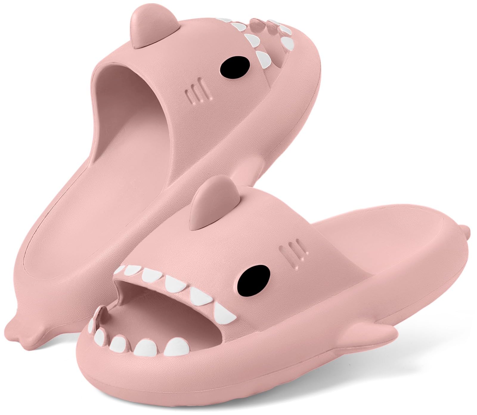 Chinelos Kvbabby Shark Slides Para Crianças, Antiderrapantes, Rosa, 12-13 Anos