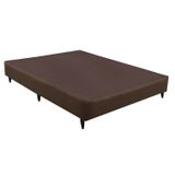 Base Box Solteiro Sommier Linho Viúva 128x188x23 Ortobom Marrom