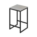 Banqueta Média 38x36x60cm Active Yescasa Snow/preta