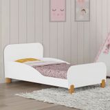 Mini Cama Infantil Melody Com Proteção Lateral Móveis Estrela Branco