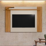Painel Extensível Para Tv 55 Polegadas Tulum Linea Brasil Nature/off White