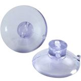 6 Ventosas De 40mm 4cm De Pvc Para Vidro E Superfícies Lisas