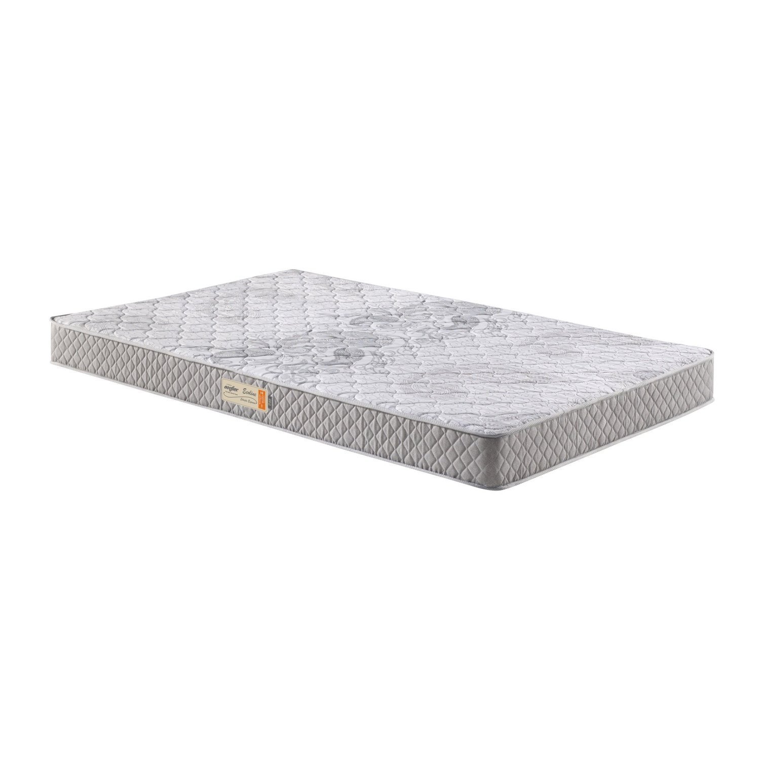 Colchão Queen Ecoflex D33 Ecoline Bordado 158x198x20cm Cinza