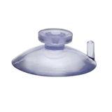6 Ventosa 40mm 4cm Cabeça Botão Pvc P/vidro Superfície Lisa