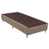 Base Sommier Linho Solteiro 78x188x23cm Ortobom Bege