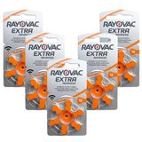 30 Pilhas Baterias 13 Pr43 Aparelho Auditivo Rayovac