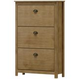 Sapateira 3 Gavetas Madeira Maciça 80 Cm 9175 Freijo Milani Store