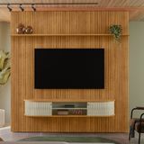 Estante Home Frisada Para Tv Até 75 Polegadas 2 Portas New Bugatti Madetec