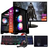 Computador Pc Gamer Completo Tob Ryzen 5 4600g Ssd 480gb 16gb Windows 10 Pro Trial, Teclado/mouse, Mouse Pad, Headset, M