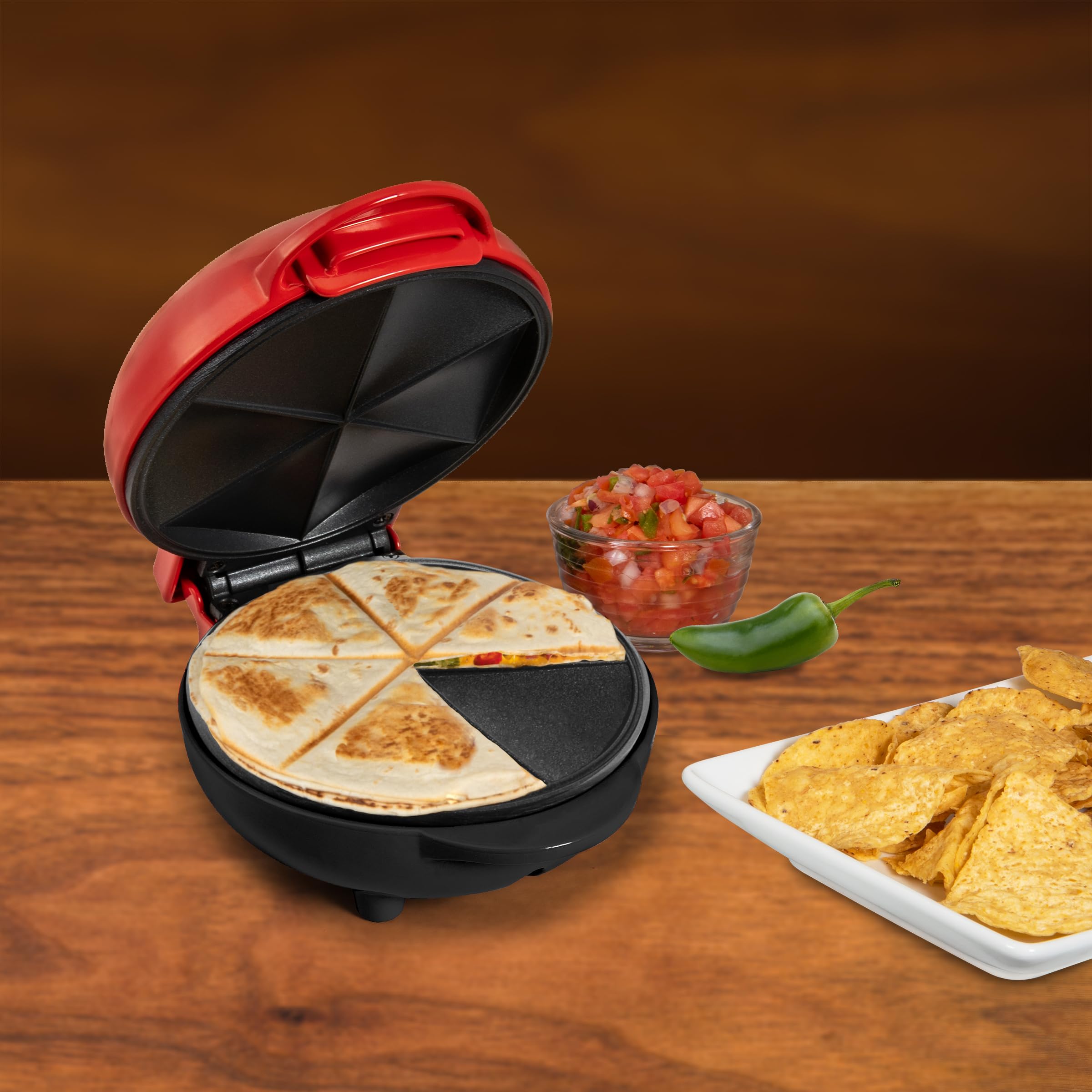 Quesadilla Maker Nostalgia Taco Tuesday, 6 Cunhas Vermelhas