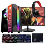 Computador Pc Gamer Completo Tob Core I5 Ssd 240gb 16gb Windows 10 Pro Trial + Teclado/mouse + Mouse Pad + Headset + Joy