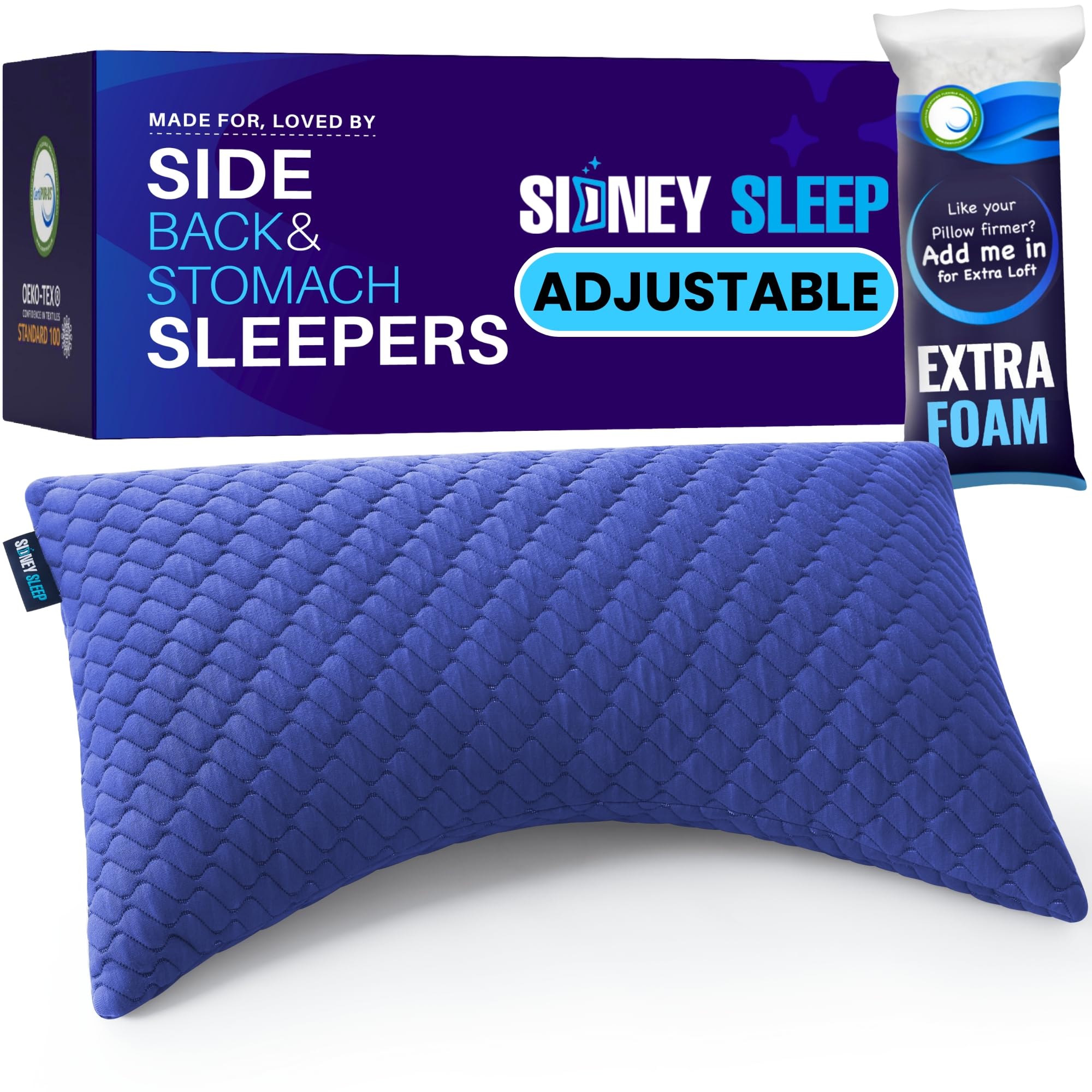 Almofada Sidney Sleep Para Pessoas Que Dormem De Lado E De Costas Queen Size