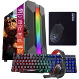 Computador Pc Gamer Completo Tob Intel Core I7 16gb De Memória Ssd 480gb Teclado + Mouse + Headset Gamer + Gabinete Game