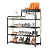 Sapateira Rack Estante Multiuso Com Cestinho Organização E Praticidade