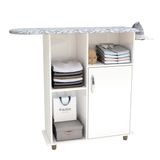 Tábua De Passar Roupa Miami Com 1 Porta E Nicho Branco