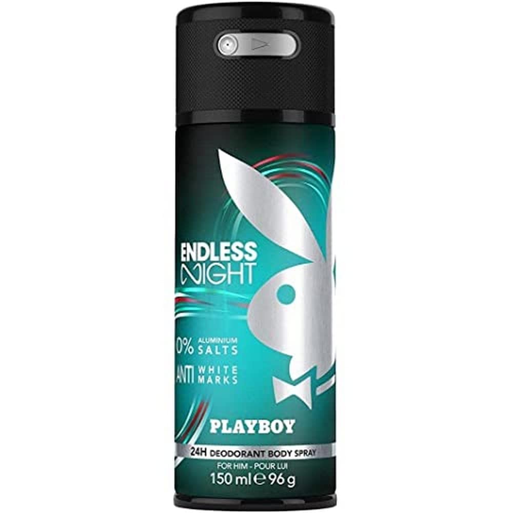 Desodorante E Spray Corporal Playboy Endless Night 150ml Para Homens