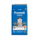 Ração Premier Ambientes Internos Gatos Castrados 6 Meses A 6 Anos Frango 7,5kg