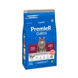 Ração Premier Ambientes Internos Gatos Adultos Pelos Longos Sabor Frango 1,5kg