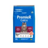 Ração Premier Ambientes Internos Gatos Adultos Pelos Longos Sabor Frango 500g