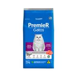 Ração Premier Ambientes Internos Gatos Adultos Pelos Longos Salmão 7,5kg
