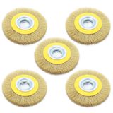 5 Escovas Rotativa Circular Latonada 6x 3-4 P- Motoesmeril