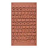 Forma Molde Silicone Letras Alfabeto 29cm Chocolate Fondant