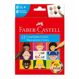 Canetinha Hidrográfica Caras E Cores - 12 Cores - Faber Castell Faber Castell