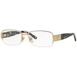 Óculos Versace Ve 1175b Gold Frame 53 Mm De Diâmetro