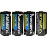 Bateria Panasonic Cr123a Lithium 3v Photo (pacote Com 4)