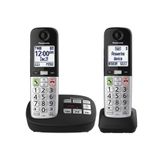 Telefone Sem Fio Panasonic Kx-tgu432b Com Tela E Botões Grandes