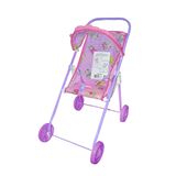 Carrinho De Boneca Simples Rosa Mep Kids