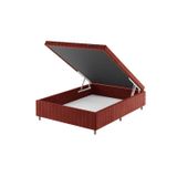 Base Box Baú Casal Ibiza 35cm 1,88m 1,38m Cobre