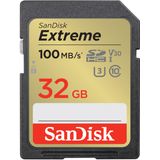 Cartão De Memória Sandisk Extreme Sdhc 32gb C10 U3 V30 4k Uhd