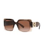 Óculos De Sol Versace Ve 4405 533213 Retângulo De Plástico Marrom