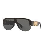 Óculos De Sol Versace Man Black Frame Com Lentes Cinza Escuro 0mm