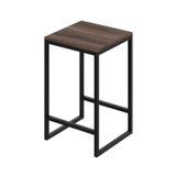 Banqueta Média 38x36x60cm Active Yescasa Nogal/preto