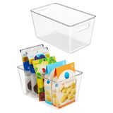 Caixas Organizadoras De Despensa Vtopmart Clear Plastic 2 Peças Sem Bpa