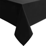 Toalha De Mesa Hiasan Preta Impermeável 152 X 213 Cm Poliéster