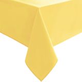 Toalha De Mesa Hiasan Amarela Impermeável À Prova De Derramamentos 132x178cm
