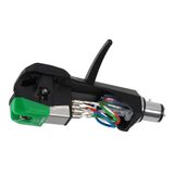 Kit Combinado De Cabeço/cartucho De Mesa Giratória Audio-technica At-vm95e/h Verde