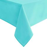 Toalha De Mesa Hiasan Solid Square Impermeável Poliéster Aqua 137cm
