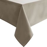 Toalha De Mesa Hiasan Taupe Impermeável À Prova De Derramamento 140x140cm Poliéster