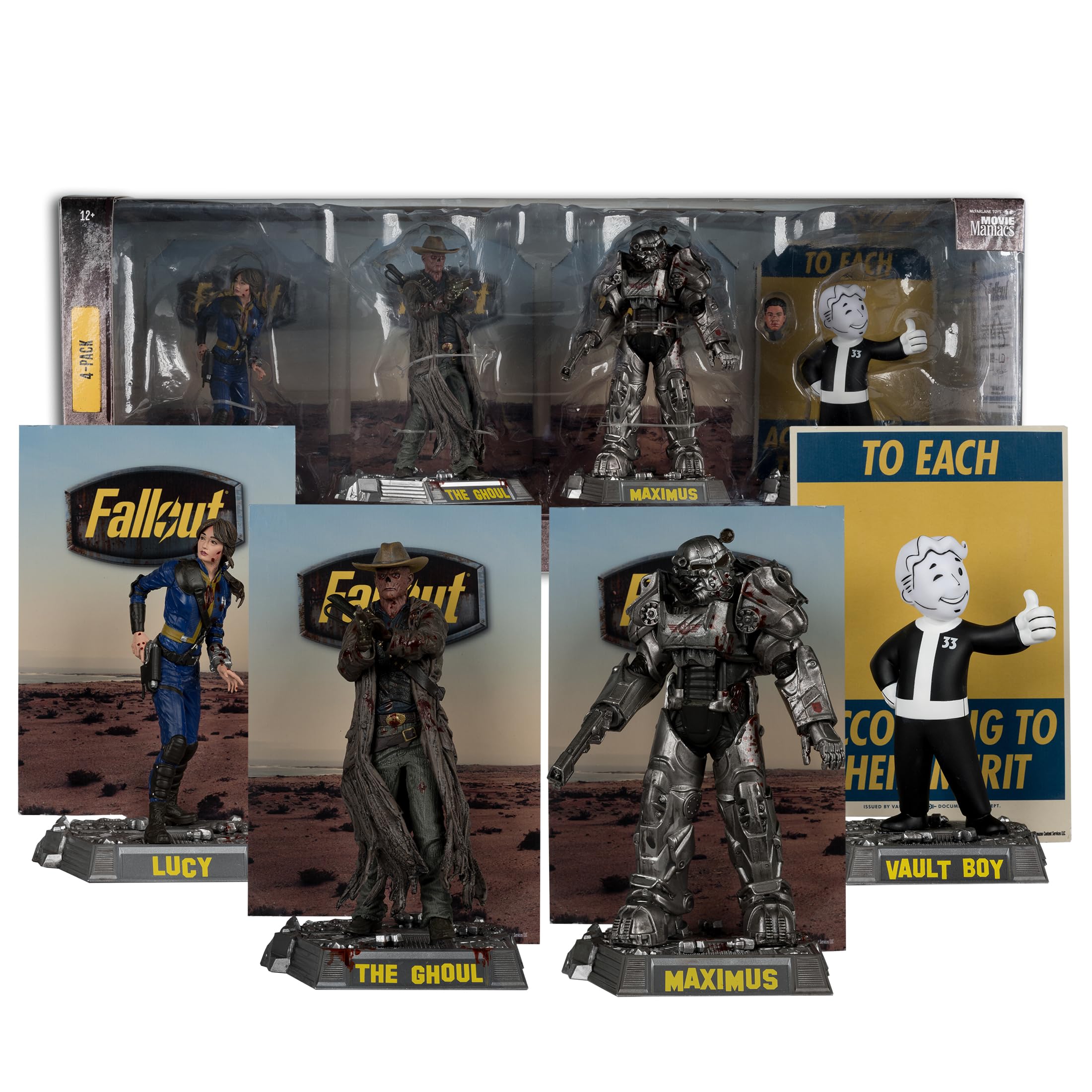 Fallout フィギュア13点セット Bonecos De Ação Mcfarlane Toys Fallout Lucy, Maximus, The Ghoul E