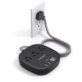 Power Strip One Beat, 3 Tomadas, 4 Portas Usb De 5 Pés Com Plugue Plano