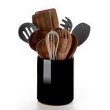 Porta-utensílios Nucookery Ceramic 6,4 Cm, Proteção De Bancada Preta