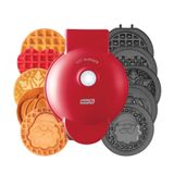 Mini Sistema Waffle Maker Dash Holiday Multimaker Com 6 Pratos
