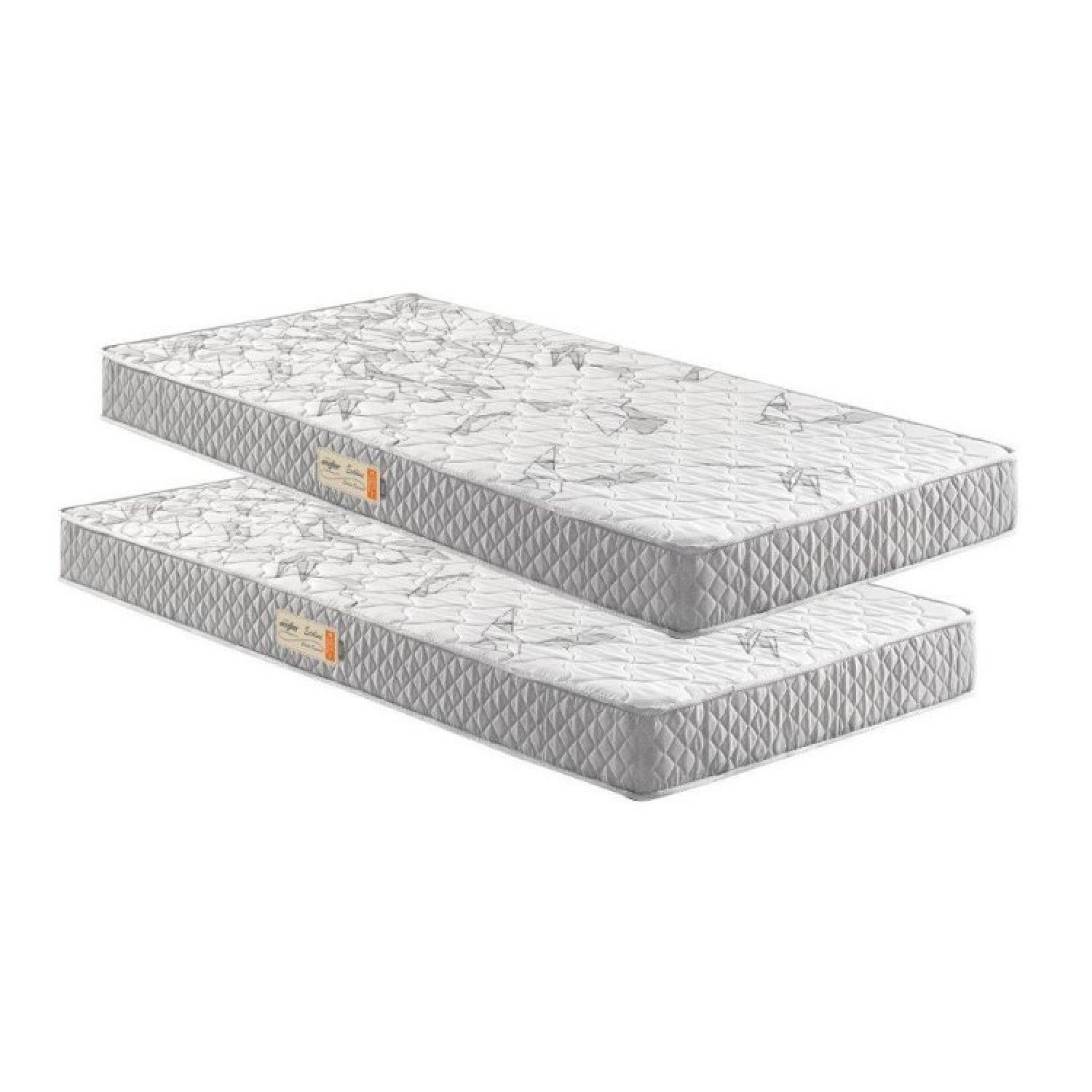 Kit 2 Colchões Solteiro D23 Ecoline 78x188x14 E 88x188x14 Ecoflex