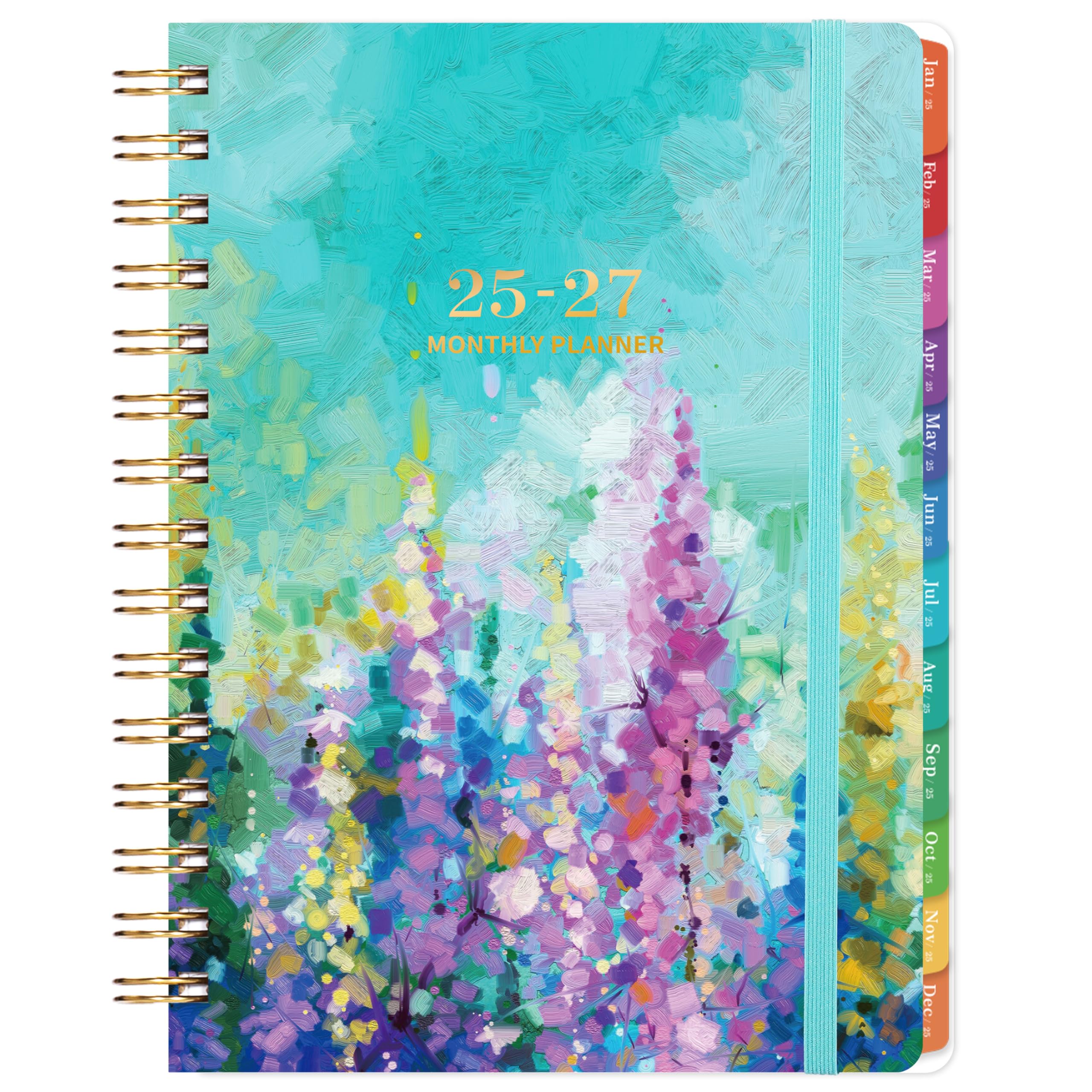 Agenda Mensal Artfan 2025-2027, Janeiro-dezembro, 16 X 21 Cm, Pintura A Óleo